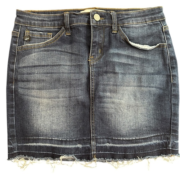 KanCan Denim Mini Skirt 5 - Picture 1 of 4